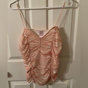 Brand: No boundaries, color, white, and peach, size large (11-13)